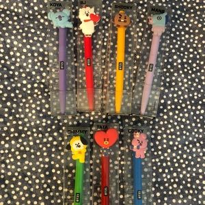 Bundle of 7 BT21/BTS Pens
